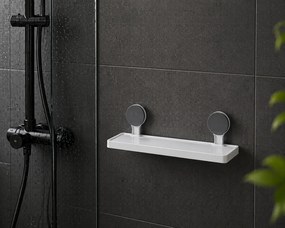 Ράφι Μπάνιου από ABS 32x11.5x11.7cm White/Grey MRShome