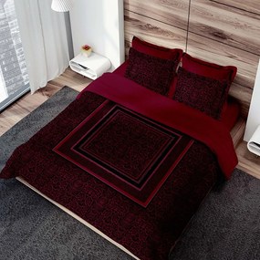 Σεντόνια Python (Σετ 4τμχ) Bordo Μakis Tselios Queen Size 240x270cm 100% Cotton Satin