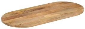 vidaXL Επιφάνεια Τραπεζιού Οβάλ 80x40x3,8 εκ. Μασίφ Ξύλο Μάνγκο