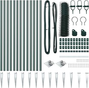 vidaXL Στύλος Περιφράξεων Πράσινο