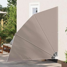 vidaXL Αδιάφανο σκίαστρο μπαλκονιού Taupe 210 x 210 cm ύφασμα