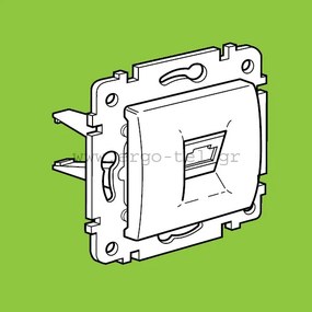 Πρίζα τηλεφώνου RJ11 λευκή Legrand Valena Neutral