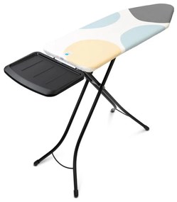 Τραπέζι σιδερώματος Brabantia C 1003374, 124x45 cm, 7 θέσεις ρύθμισης, υποδοχή γεννήτριας ατμού, Λευκό/γκρι