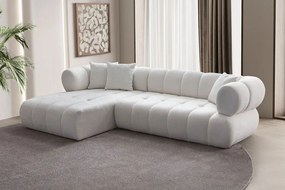 Corner Sofa Petra Left - White White