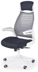 FRANKLIN office chair, color: black / white / grey DIOMMI V-CH-FRANKLIN-FOT DIOMMI-60-20702