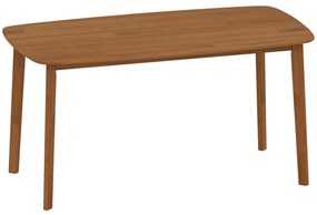 Τραπέζι τραπεζαρίας HOMCOM, ρουστίκ στυλ, βαμμένη επιφάνεια, ξύλο, 150 x 80 cm, καφέ