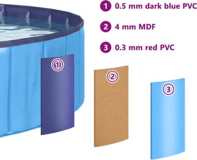 vidaXL Πισίνα για Παιδιά Μπλε Ø 80 x 20 cm