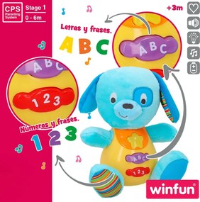 Αρκουδάκι με Ήχο Winfun Σκύλος 15,5 x 16,5 x 11,5 cm (x6)