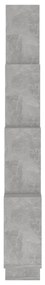 Ράφι Κύβος Τοίχου Γκρι Σκυροδ. 90 x 15 x 119εκ. από Μοριοσανίδα - Γκρι