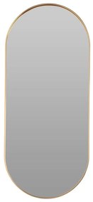 Διακοσμητικός καθρέφτης τοίχου οβάλ, με διαστάσεις 72x32x1.5cm - Χρυσό