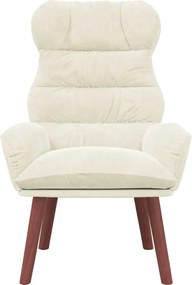 vidaXL Πολυθρόνα Κρεμ 69 x 74 x 93 εκ. Βελούδο