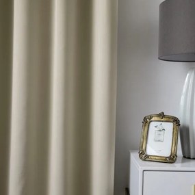 Beauty Home Κουρτίνα Blackout σκίασης με 8 κρίκους Ideal Art 8400 140x270 Άμμου