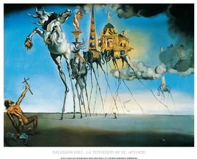 Εκτύπωση έργου τέχνης La Tentation De St.Antoine, Salvador Dalí, (120 x 90 cm)