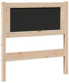 vidaXL Ταπετσαρισμένο κεφαλάρι Καφέ 75 cm Στερεά ξυλεία πεύκου