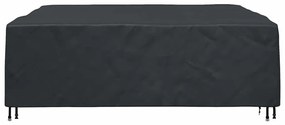 vidaXL Κάλυμμα επίπλων εξωτερικού χώρου Μαύρο 235 x 235 x 70 εκ. 210D