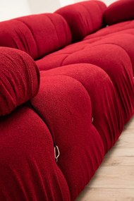 Corner Sofa Bubble Corner ( L1-O1-1R -Puf) - Red Red