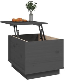 vidaXL Τραπεζάκι Σαλονιού Γκρι 40 x 50 x 35 εκ. από Μασίφ Ξύλο Πεύκου