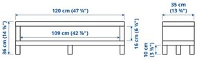LACK έπιπλο TV, 120x35x36 cm 304.988.90