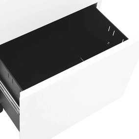 vidaXL Αρχειοθήκη Φορητή Λευκή 39 x 45 x 60 εκ. Ατσάλινη