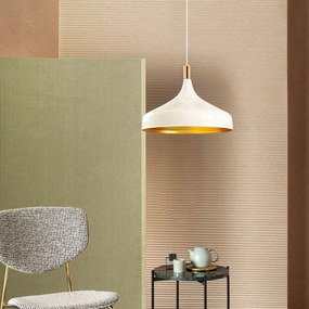 Φωτιστικό Οροφής Μονόφωτο A-G Saglam 892OPV1521 White/Gold