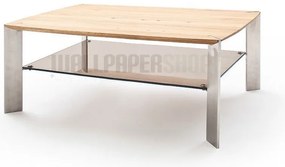 Τραπεζάκι Σαλονιού Μασίφ Καφέ 120x70x41
