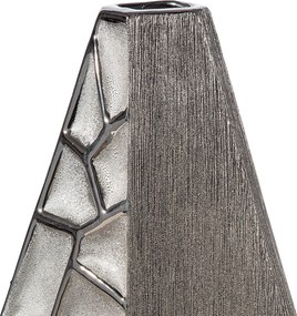 Βάζο Κεραμικό Ασημί χρώμα 21X8X36Cm 21X8X36Cm