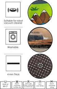 Carpet (40 x 60) Wookece311 Beige
Yellow
Blue
Red
Brown