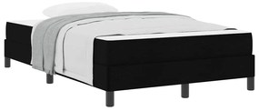 vidaXL Κρεβάτι με ελατήρια με στρώμα Μαύρο 120 x 200 cm ύφασμα