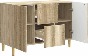 vidaXL Πλαϊνό γραφείο Sonoma Δρυς 89 x 34,5 x 60 εκ.