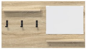 vidaXL Τοίχου Κρεμάστρα Sonoma Oak 90 x 10 x 50 εκ Επεξεργασμένο ξύλο