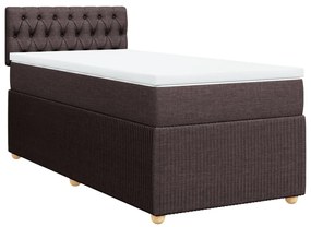 ΚΡΕΒΑΤΙ BOXSPRING ΜΕ ΣΤΡΩΜΑ ΣΚΟΥΡΟ ΚΑΦΕ 90X190 ΕΚ. ΥΦΑΣΜΑΤΙΝΟ 3289621