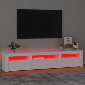 Έπιπλο Τηλεόρασης με LED Λευκό 195x35x40 εκ. - Λευκό