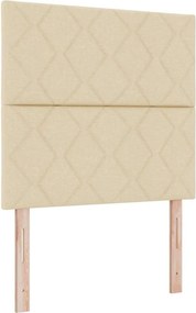 vidaXL Κεφαλάρι Κρεμ 100 cm ύφασμα