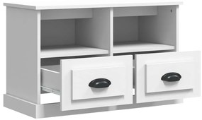 vidaXL Έπιπλο Τηλεόρασης Λευκό 80 x 35 x 50 εκ. Επεξεργασμένο Ξύλο