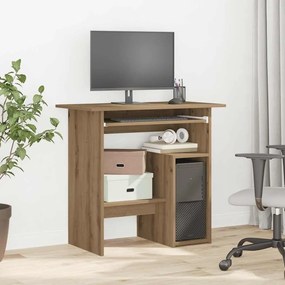 vidaXL Γραφείο Αρτισιανή Δρυς 80x45x74 εκ. από Επεξεργασμένο Ξύλο