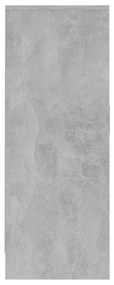 Παπουτσοθήκη Γκρι Σκυροδέματος 60 x 35 x 92 εκ. από Μοριοσανίδα - Γκρι