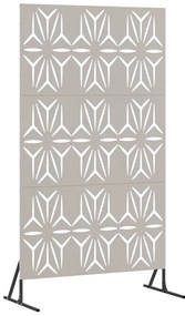 vidaXL Οθόνη Ιδιωτικότητας Γκρι 100 x 50 x 180 εκ. Ατσάλι