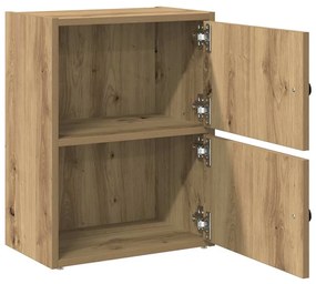 Βιβλιοθήκη Αρτισιανή Δρυς 40x24x52 εκ. Επεξ. Ξύλο - Καφέ