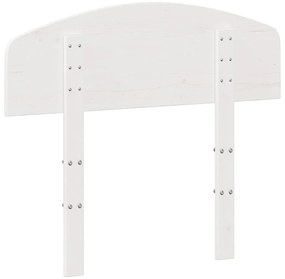 vidaXL Κεφαλάρι Λευκό 75 εκ. από Μασίφ Ξύλο Πεύκου