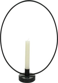 Κηροπήγιο ArteLibre Μαύρο Μέταλλο 28x8x30cm