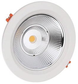 Σποτ Χωνευτό Paro4040 40W 4000K 3400lm White Aca Round Αλουμίνιο