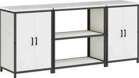 vidaXL Σετ Αποθήκευσης Κουζίνας HATTEM 3 pcs Λευκό