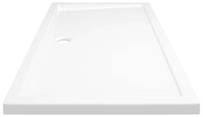 vidaXL Βάση Ντουζιέρας Ορθογώνια Λευκή 70 x 120 εκ. από ABS