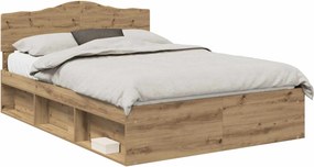 vidaXL Σκελετός Κρεβατιού Artisan Δρυς 150 x 200 cm
