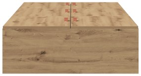 vidaXL Κρεβάτι Αποθήκευσης Artisan Oak 100x200 εκ.
