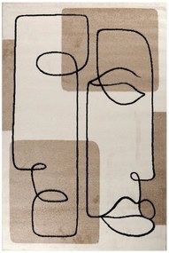 Χαλί Silence 40120-870 Beige-Black Merinos 160X230cm