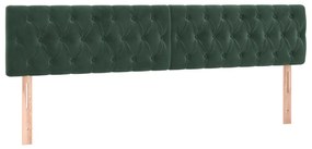 ΚΡΕΒΑΤΙ BOXSPRING ΜΕ ΣΤΡΩΜΑ ΣΚΟΥΡΟ ΠΡΑΣΙΝΟ 180X200ΕΚ. ΒΕΛΟΥΔΙΝΟ 3131156