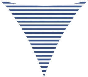 vidaXL Πανί σκιάς Μπλε και άσπρο 3 x 3 x 3 m 100% Πολυέστερ Οξφόρδη