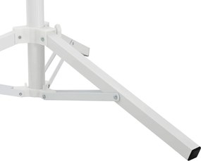 vidaXL Βάση Ομπρέλας Λευκό Ατσάλι for 25-32 χιλιοστά Pole