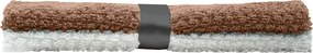 Πετσέτες Κουζίνας (Σετ 2τμχ) L-C Gourmet Mocha/Blanc 1731420